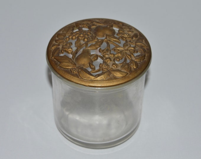 Glass Potpourri Jar Lidded Potpourri Holder Glass Potpourri Etsy