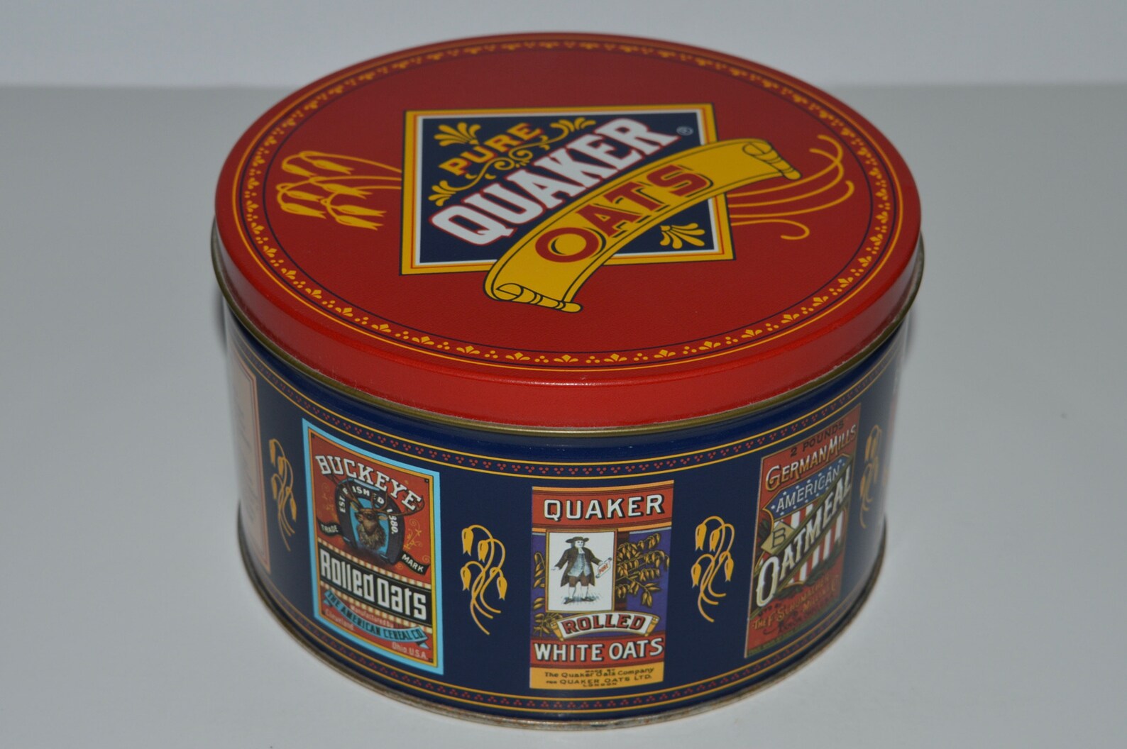 Quaker Rounds Quaker Oats Collectible Tin, Vintage 1983 Limited Edition Quaker Oats ...
