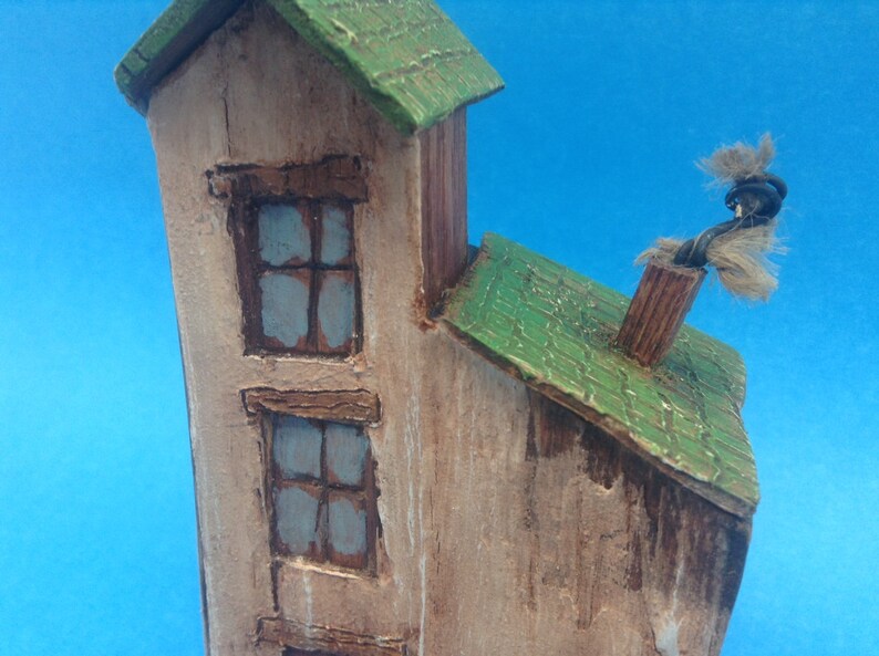 Little Wooden Houses Small Wood House Wood Block Houses Etsy