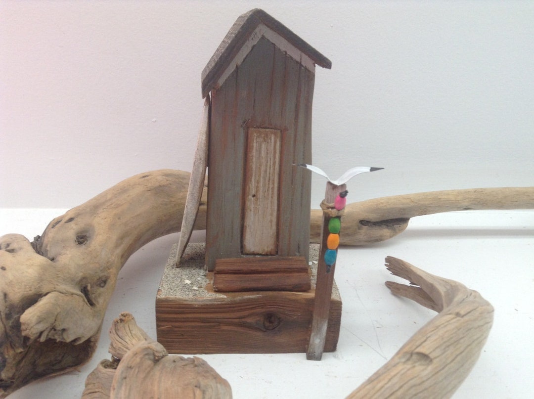 Beach Decor,wood Beach Hut,beach Hut Art,beach Hut Decor, Little Wood