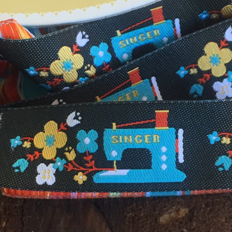 Singer Sewing Machines Ribbon yardage. New on roll. Jessica Etsy