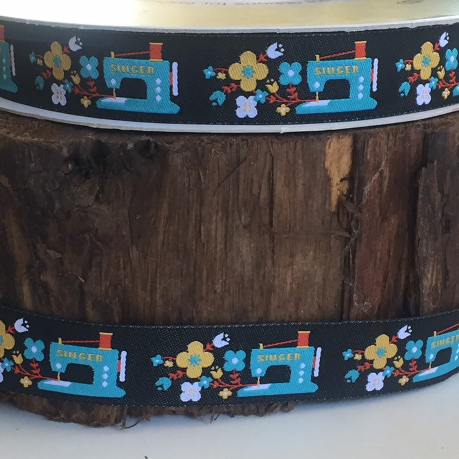Singer Sewing Machines Ribbon Yardage. New on Roll. Jessica Etsy