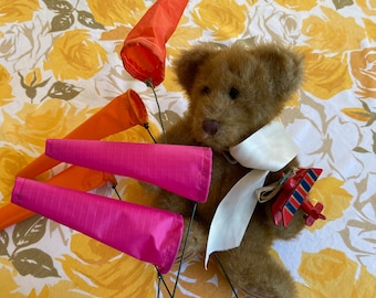 NEW! Raspberry Pink Windsocks for your mini airport. Aviation/airplane/drone. Pilot gift. Flying wind sock. Solid wind direction