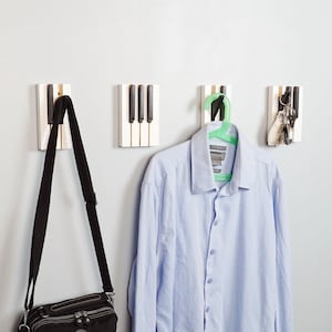 Minor & Major -movement- Piano music coat rack key rack hangers for the music and home design lovers