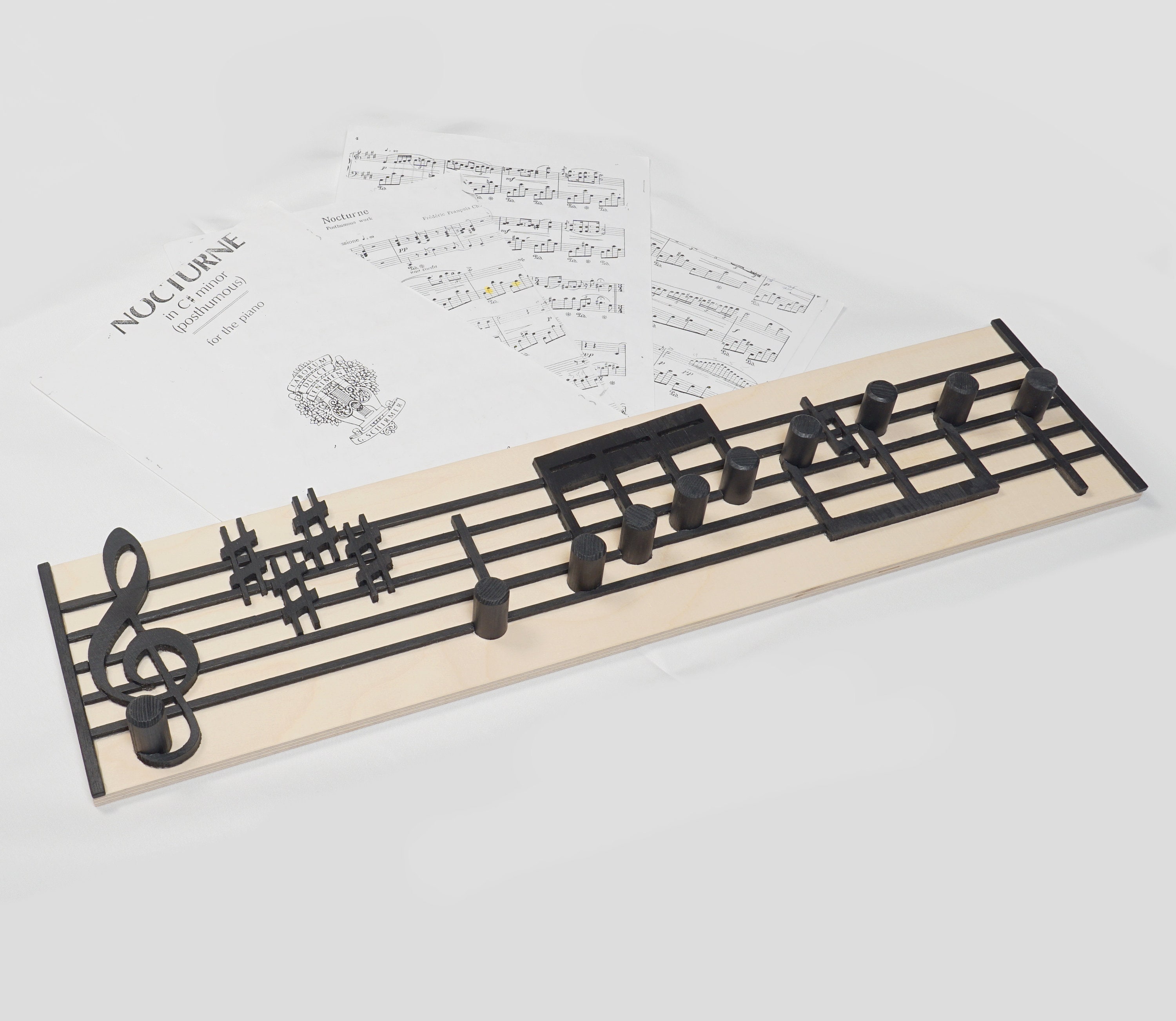 Musical Note Coat Rack Chopin Music Notes Wooden Coat Rack / Coatrack - Etsy