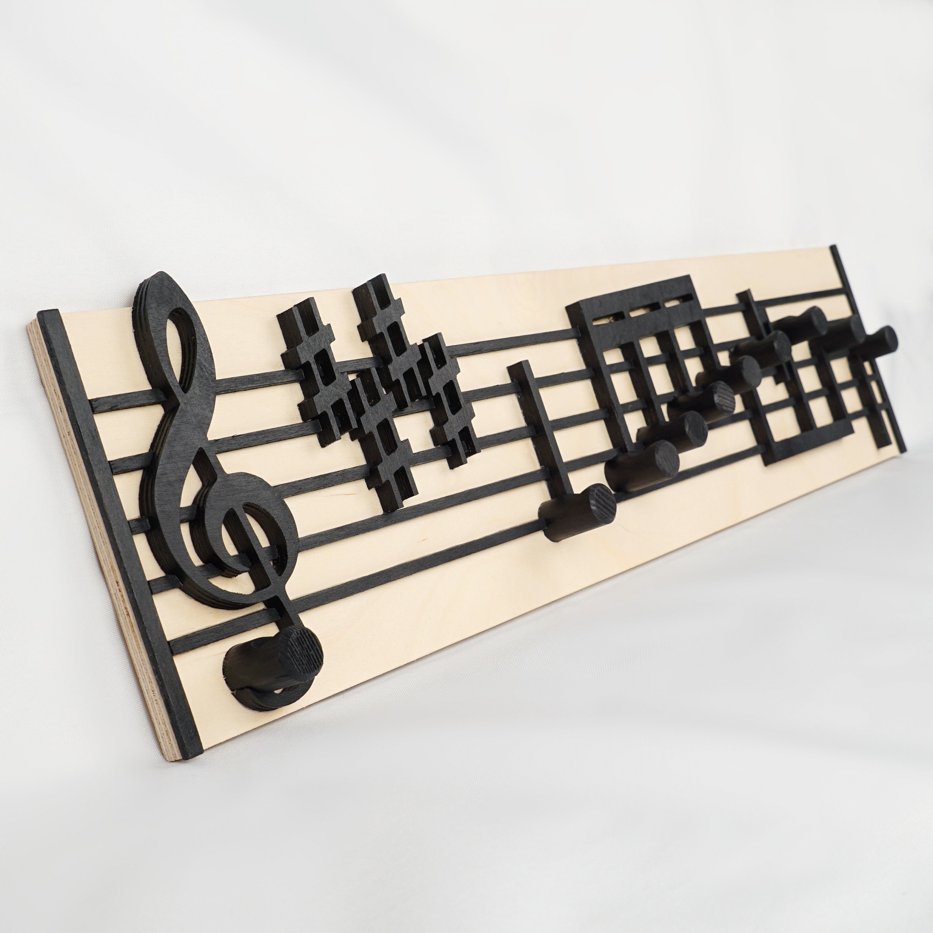 Musical Note Coat Rack Chopin Music Notes Wooden Coat Rack / Coatrack - Etsy