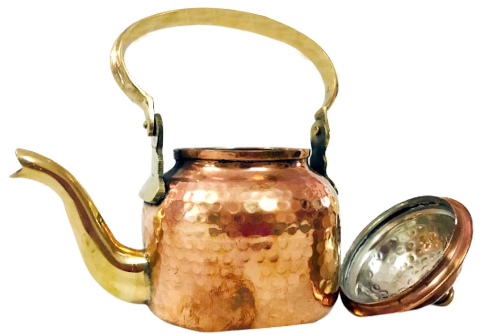 Traditional Chai Making Tea Pot Handmade Hammered Copper Tea Etsy