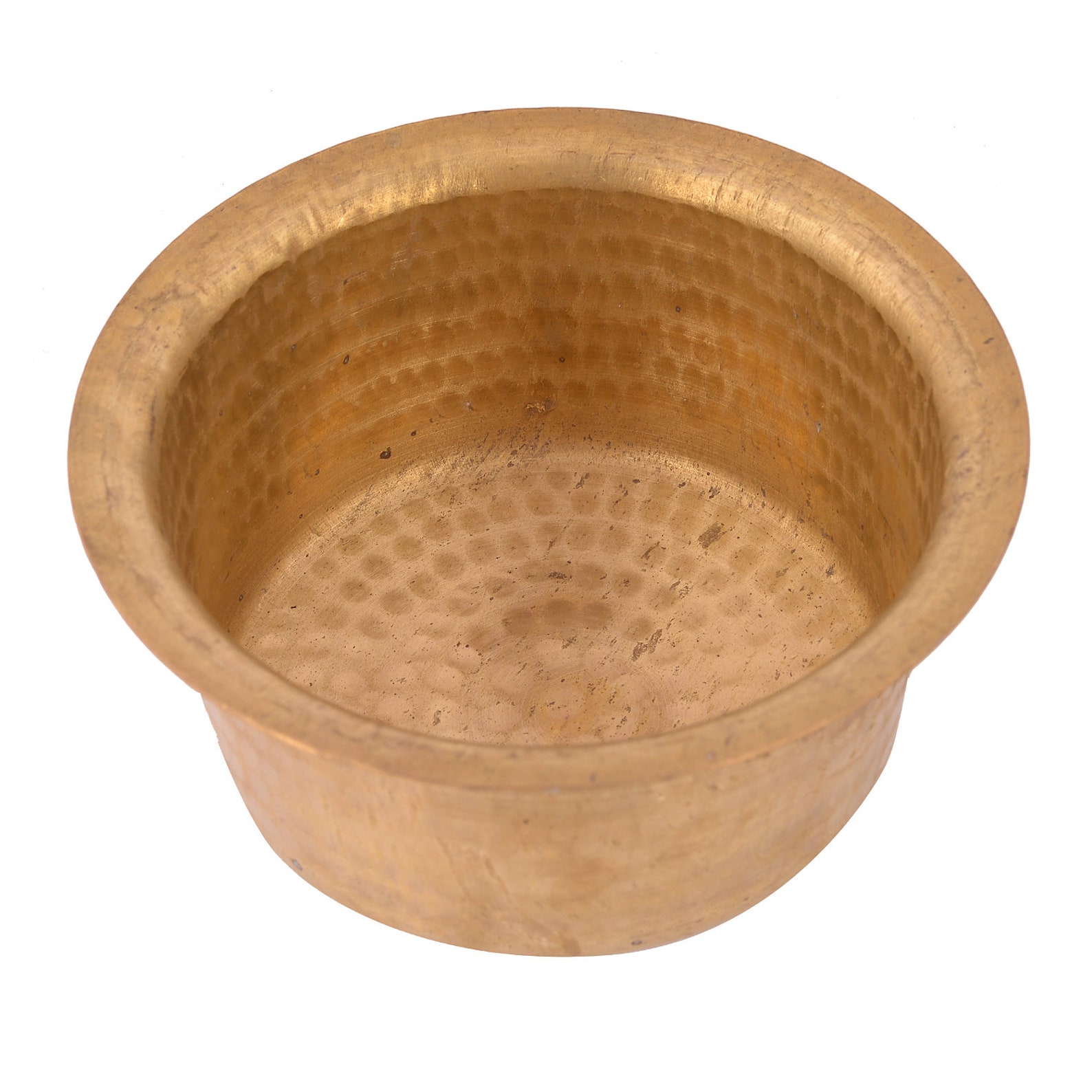 Indian Handmade Hammered Brass Bhaguna Cookware Stock Pot Etsy