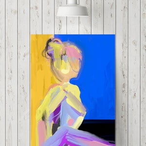Abstract Feminine Figure Printable Nude Women Body Painting - Etsy