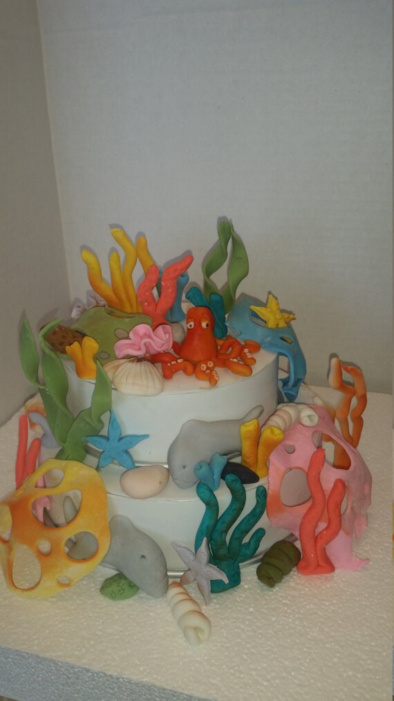 Edible Sea Theme Complete Cake Decorating Set