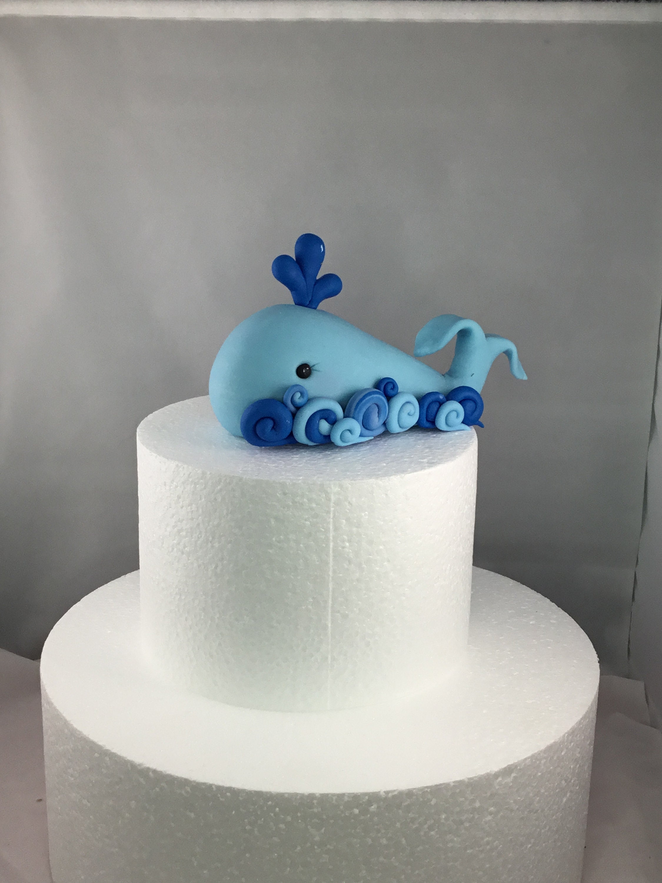 Baby Whale Edible Cake Topper Etsy