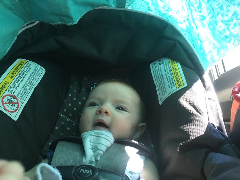 The Car Seat Shade Sun Canopy Cover Etsy