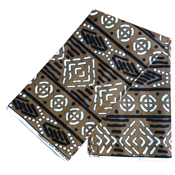 Mudcltoth Print Fabric, Kuba Print, Ankara Fabric, African Fabric By The Yard, African Dress, Dashiki Fabric, African clothing for women