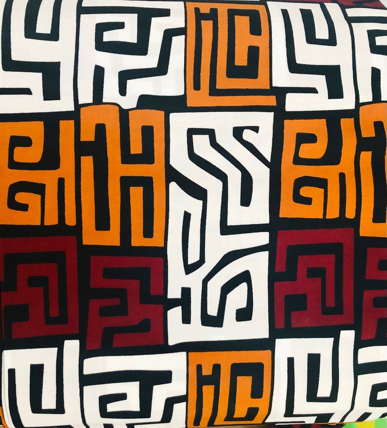 African Dress African clothing for women Ankara Fabric African Fabric By The Yard Dashiki Fabric Kuba Print Mudcltoth Print Fabric