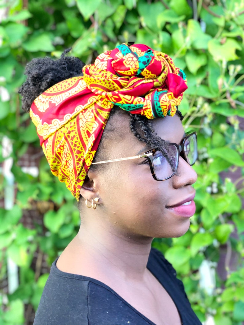 Printed Head Wrap/wax Print Head Wrap/ankara Head Wrap/african Etsy