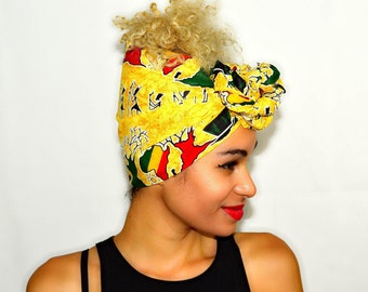 Stampato testa wrap/cera testina di stampa wrap/Ankara testa wrap/African testa wrap/African testa sciarpa/africano tessuto/Ankara tessuto/Ankara vestito/sciarpa