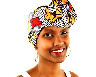 African head wrap / African clothing for women / African wrap scarf / African headwrap / Head wraps for women / African Head scarf