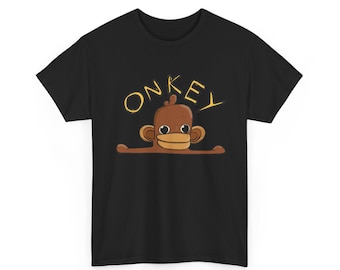 Onkey Monkey graphic Tee | Cute Cartoon Ape Illustration