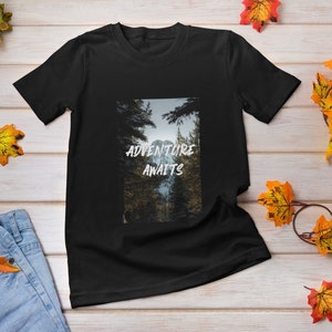Unisex Heavy Cotton Tee adventure awaits graphic t