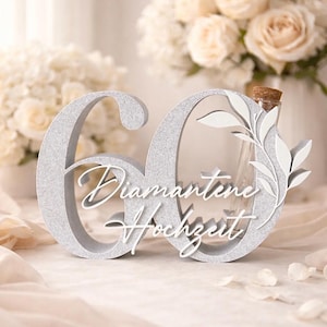 Tischdeko diamantene hochzeit