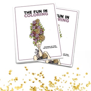 Fashion Girl Coloring Book | 30 Page | Relaxation | Stress Relief | Printable | Digital Download