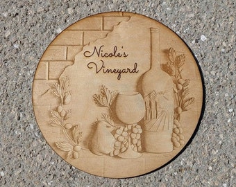 Customized Vineyard Sign