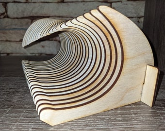 Laser Cut Zen Wood Wave