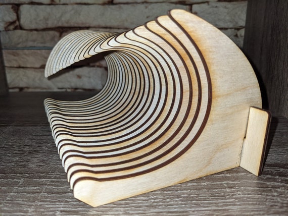 Laser Cut Zen Wood Wave 