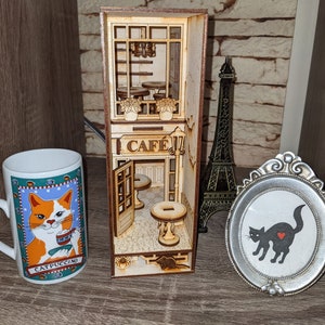 Parisian Café -Themed Book Nook