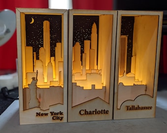 City Skyline Book Nooks - Your Choice Of City