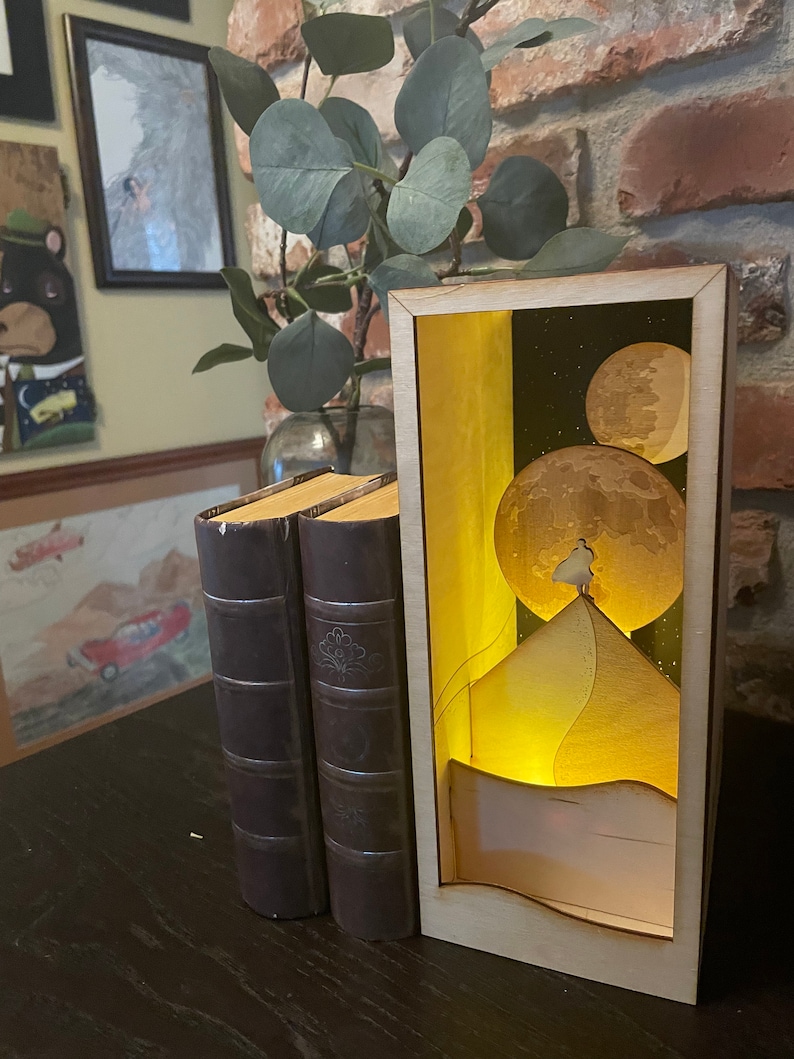 Sand Dune Messiah at Night Book Nook Etsy