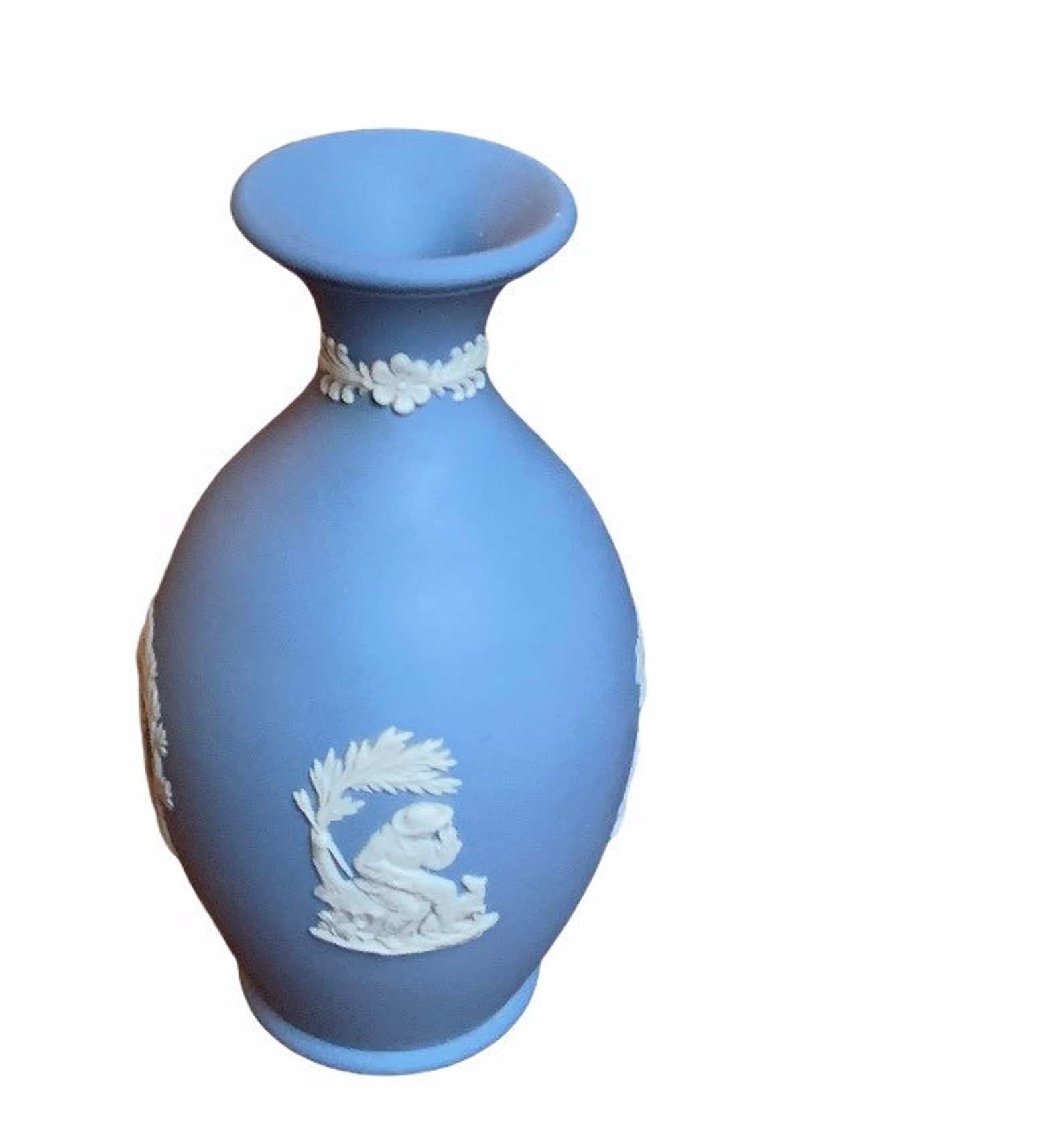 Wedgwood Jasperware Arcadian Blue 5 Bud Vase Made in England Etsy