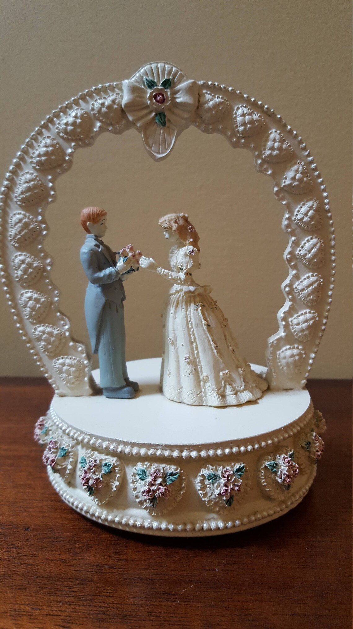 Vintage Music Box Wedding Topper Bride Groom we've Etsy