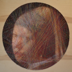 String Art custom portrait, thread portrait, wall art, home decor, String art, handmade portrait, gift, wedding bithday gift,
