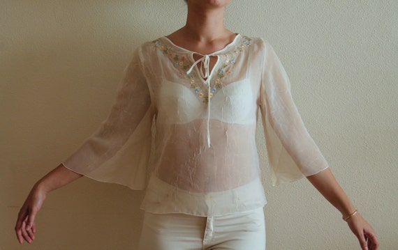 white transparent top