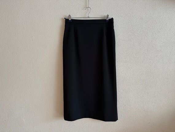 Nanso Oy Women Skirt Black Vintage Skirt Long Fit… - image 6
