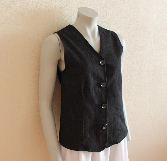 denim jean vest womens