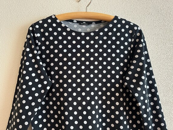 Vintage MARIMEKKO Shirt Polka Dot Top Long Sleeve… - image 1