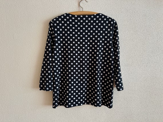 Vintage MARIMEKKO Shirt Polka Dot Top Long Sleeve… - image 4