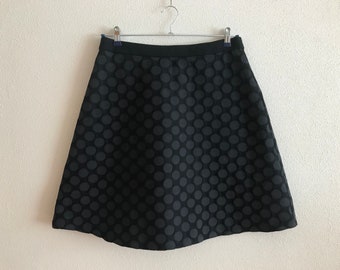 Black Women Skirt Vintage Skirt A Line Skirt Womens Skirt High Waisted Lined Large Size