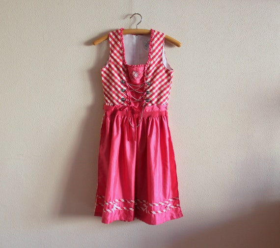 pink checkered dress