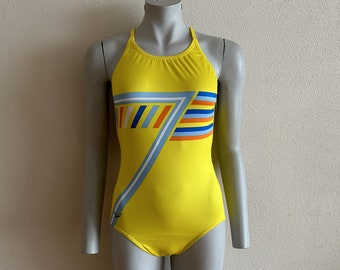 Speedo Badeanzug One Piece Damen Badeanzug Gelb Bademode Klassischer Einteiliger Badeanzug