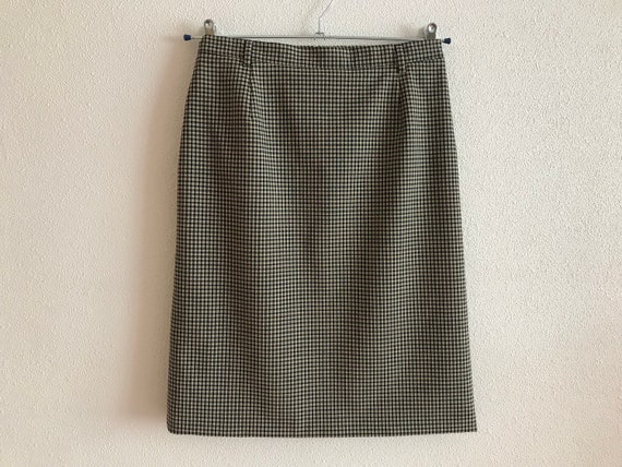 Betty Barclay Vintage Skirt Plaid Wool Skirt Plai… - image 1