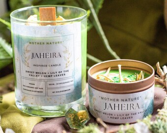 JAHEIRA inspired scented candle - &#39;Mother Nature&#39; Baldur&#39;s Gate 3 inspired soy candle