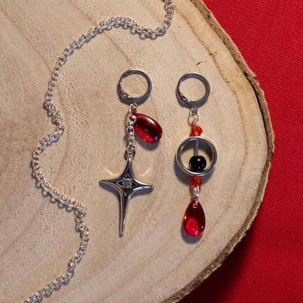 Astarion inspired earrings - Baldur's Gate 3 inspired jewelry handmade earrings