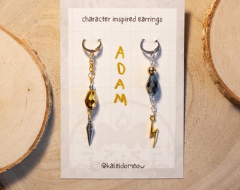 Adam Hazbin Hotel inspired earrings l anime jewelry handmade earrings