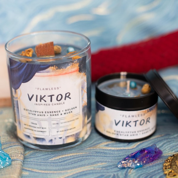 VIKTOR inspired scented candle - &#39;Flawless&#39; ARCANE inspired soy candle l gift