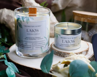 LAIOS inspired soy candle &quot;Monster King&quot; - Dungeon Meshi Delicious Dungeon inspired scented candle - soy candle - handmade