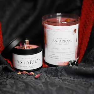ASTARION inspired candle l Blood Lust l Baldurs Gate 3 inspired soy candle