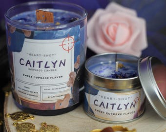CAITLYN inspired scented candle l ARCANE inspired soy candle l gift l League of legends